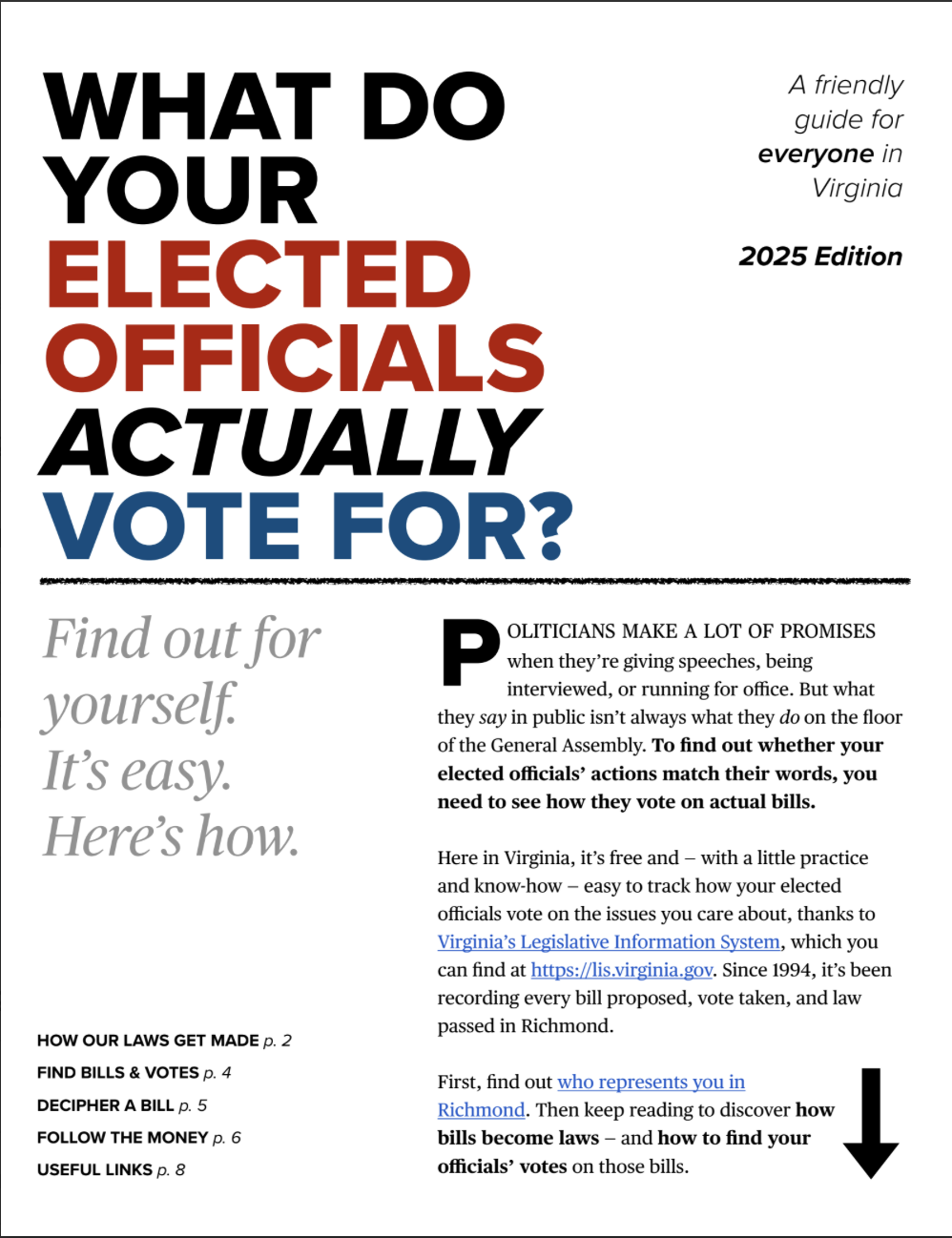 My guide to Virginia's Legislative Information System